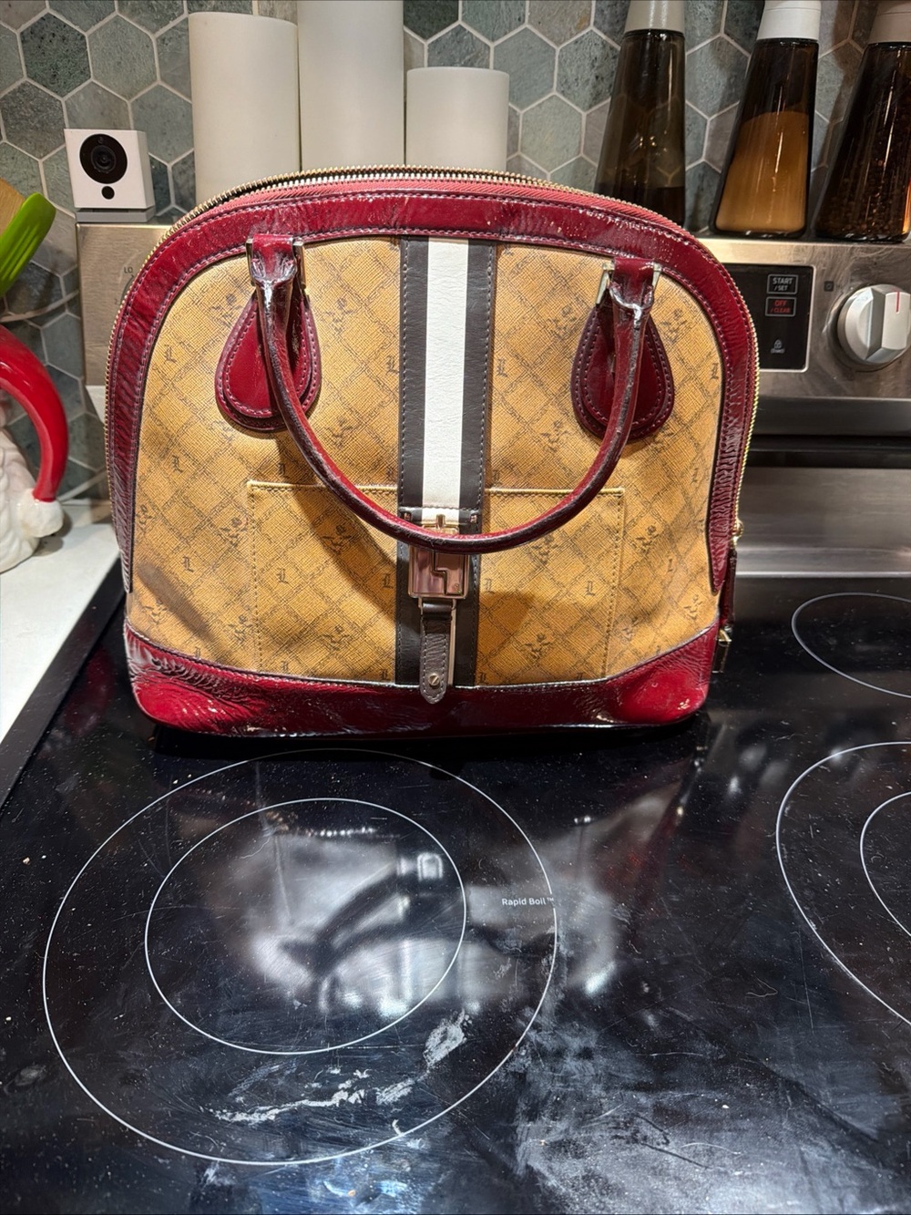 L.A.M.B. Montego bowler bag